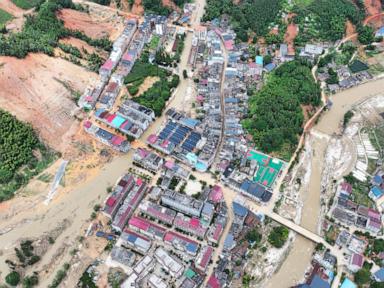 Death toll jumps to 30, with 35 others missing, in an area hit by heavy rains in southeastern China