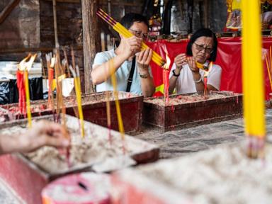 Crowds flock to celebrate the century-old Bun Festival in Hong Kong