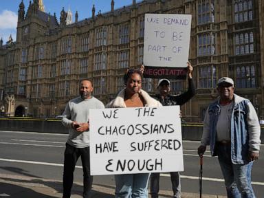 UK says a deal on the Chagos Islands won't be finalized until Trump is consulted