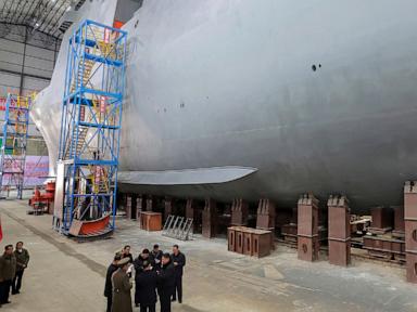 North Korea unveils nuclear-powered submarine for the first time