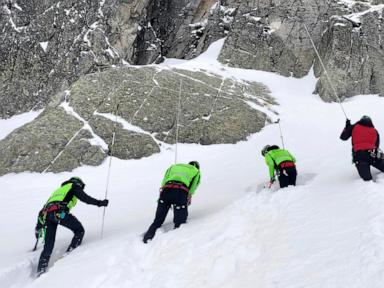 Rescuers search for 2 British hikers missing since New Year's Day in Italian alps