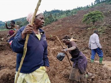 At least 13 dead after landslides bury 40 homes in villages in eastern Uganda