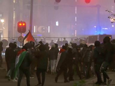 Amsterdam police detain pro-Palestinian protesters at banned demonstration