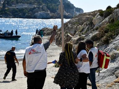 3 dead off a Greek island after a boat with migrants runs into trouble