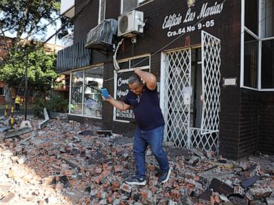 Powerful earthquake shakes Colombia and Ecuador prompting people to evacuate