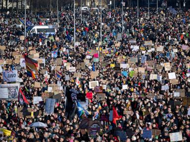 At least 200,000 protesters rally in Munich against far-right AfD ahead of German election