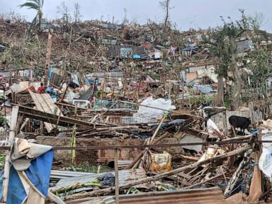 At least 11 dead in French territory of Mayotte amid Cyclone Chido devastation