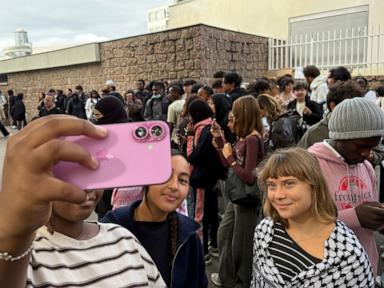 Greta Thunberg backs French high school protests over run-down schools