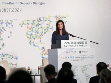 Former US Ambassador to the UN Nikki Haley calls for more international support for Taiwan