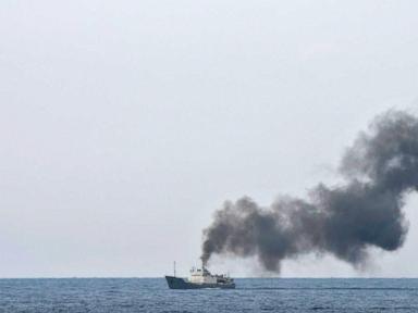 A Russian spy ship caught fire off Syria, officials say. Here's what it broadcasts