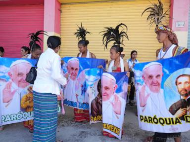 Pope cheers East Timor's recovery while acknowledging a bishop's abuse scandal