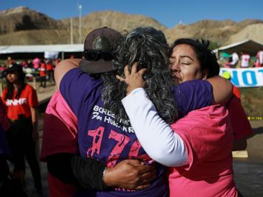 Nearly 200 families separated by US-Mexico border reunite briefly in annual event