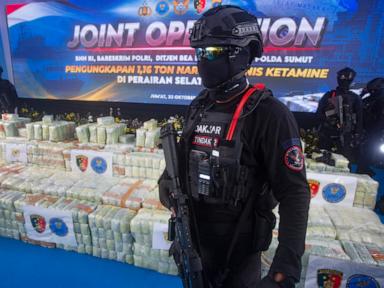 Indonesia seizes over 2 tons of narcotics in one of the country’s largest drug busts