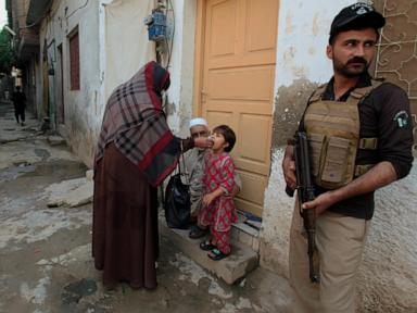 Attack on a health center used in an anti-polio campaign in Pakistan kills 2 police officers