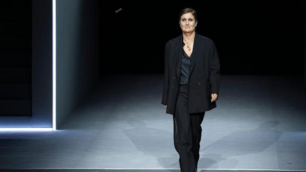 FILE - Italian fashion designer Maria Grazia Chiuri is photographed at the Dior Fall/Winter 2025-2026 Womenswear collection presented, March 4, 2025. in Paris. (Photo by Scott A Garfitt/Invision/AP, file)