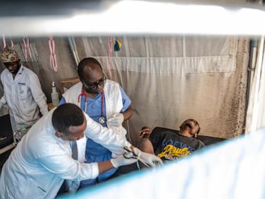 Hospitals in eastern Congo are crowded with wounded and exhausting their supplies