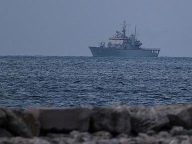 Italian ship transfers 16 intercepted migrants to Albania in a first under their new migration plan