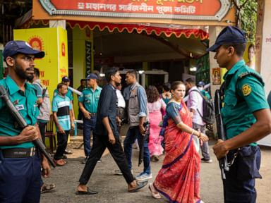 Hindus in Bangladesh celebrate their largest festival under tight security following attacks