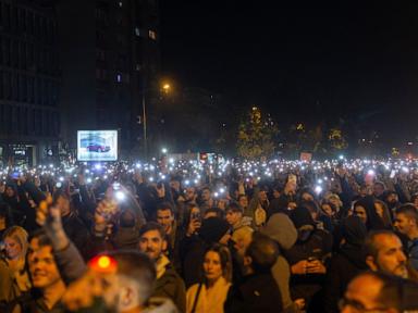 A silent protest in Serbia demands accountability for a roof collapse that killed 14