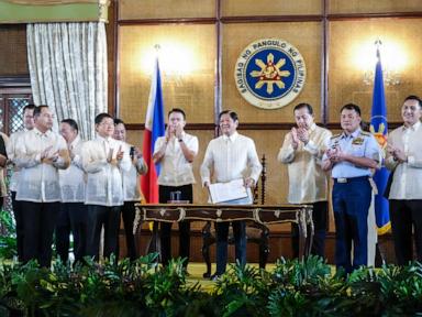 Philippine president signs new laws to secure sea territory, clashing with China