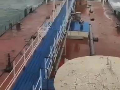 Oil spill in Kerch Strait after two Russian oil tankers seriously damaged in storm