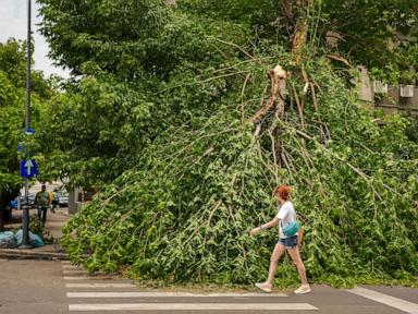 Storm in Romania kills one, floods areas near Bucharest after heatwave