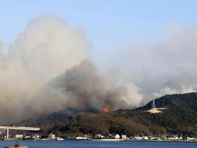 Wildfires in western Japan damage homes, force residents to evacuate