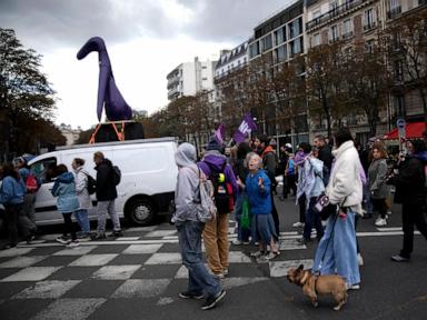 Hundreds rally in the streets of Paris to support world abortion rights