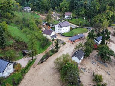 Rainstorms and heavy floods hit large parts of Bosnia, killing at least 16 people