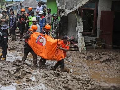 Rescuers recover 20 bodies from flash floods and landslides on Indonesia's Sumatra island