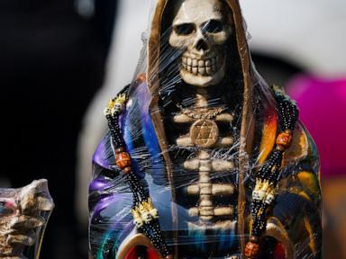 A 'La Santa Muerte' cult leader killed at an altar to the skeletal figure