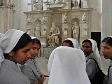 They don't vote in the conclave, but nuns leading the world's Catholic orders gather in Rome