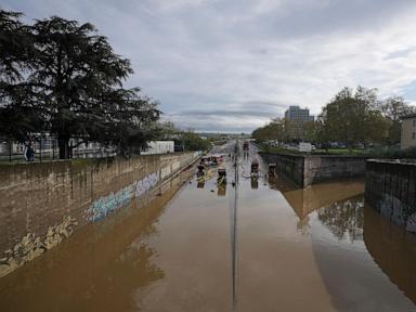 Two days of torrential rain bring major flooding to central France