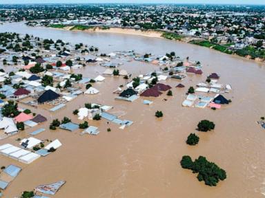 281 inmates escape after floods brought down prison's walls in northeast Nigeria