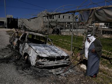 Suspected settlers attacked Palestinian villages hours before Trump rescinded Biden sanctions