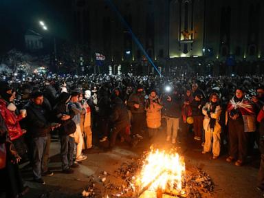 Georgian journalists allege brutal beatings as protests rage against ending EU talks