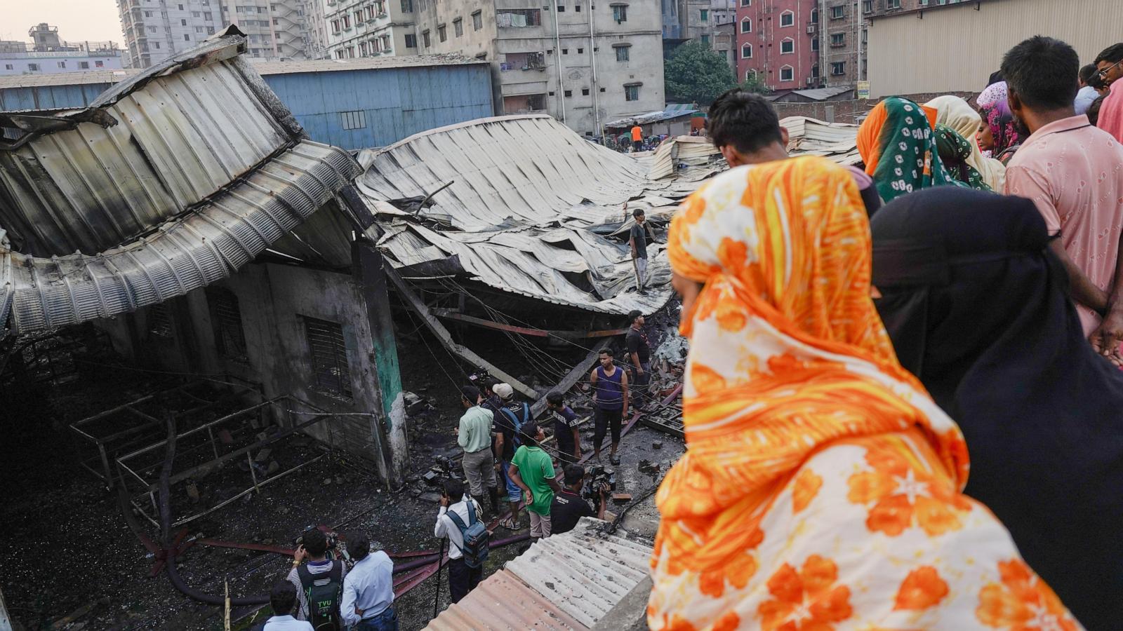 A fire at a gas lighter factory near Bangladesh’s capital kills 5 people