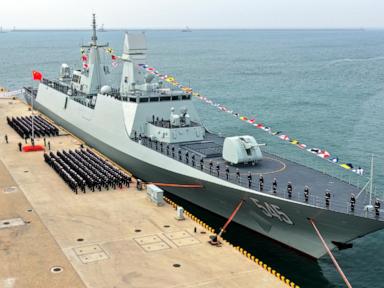 China’s navy commissions new frigate amid rising competition with the US and others