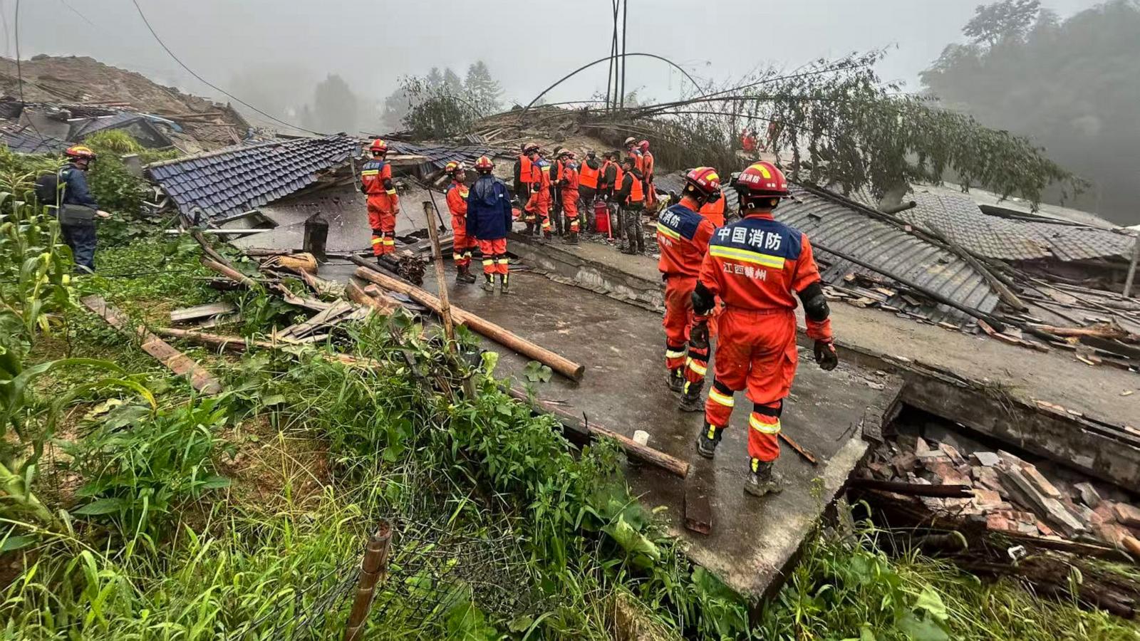 Death toll rises to 16 in landslides in southeastern China