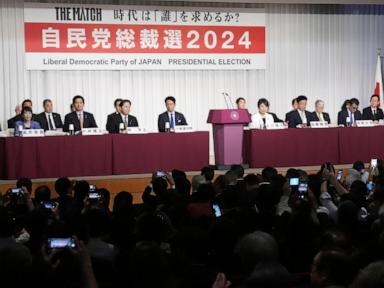 A record 9 lawmakers are vying to become Japan's leader, with pledges of change and stronger defense