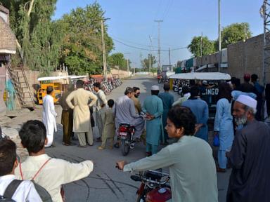 8 civilians wounded in coordinated suicide attacks near military facility in Pakistan