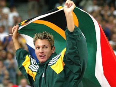South African police find the body of former high jump world champion Freitag, who was shot