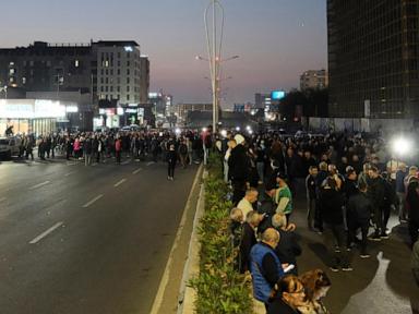 Albania's opposition blocks roads in a protest to demand a caretaker Cabinet