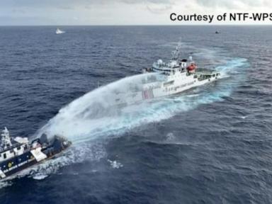 Philippines says China's coast guard blasts water cannon and sideswipes patrol vessel