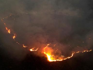 During Brazil's worst drought, wildfires rage and the Amazon River falls to a record low