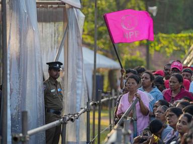 Sri Lankan president seeks party win in parliamentary election to help him push his economic reforms