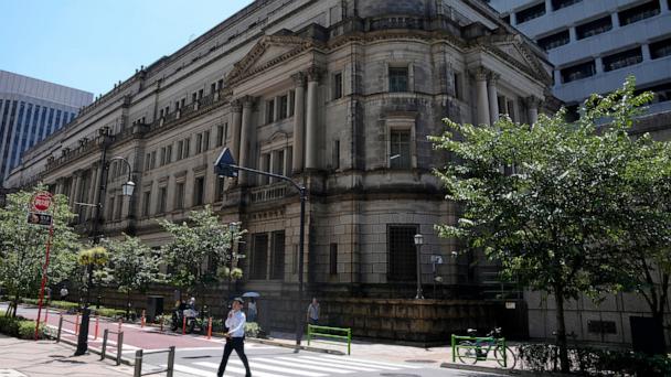 FILE - The headquarters of Bank of Japan (BOJ) is seen in Tokyo, on Aug. 18, 2023. (AP Photo/Shuji Kajiyama, File)