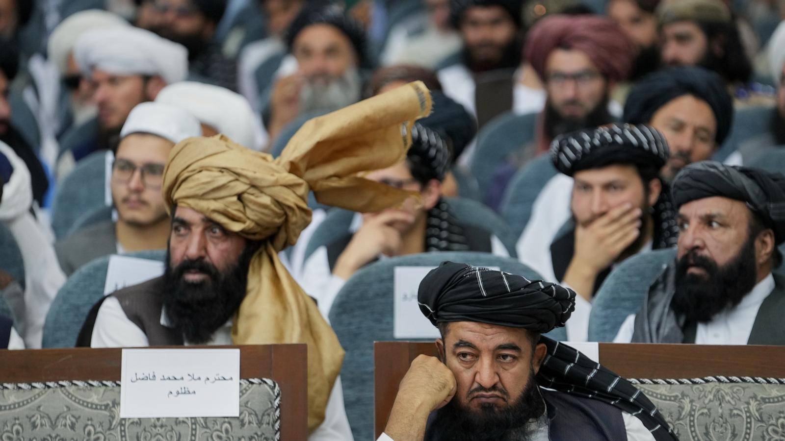 Taliban leaders mark 5 years in power in Afghanistan as UN official warns of a grave rights crisis; no women present at ceremony