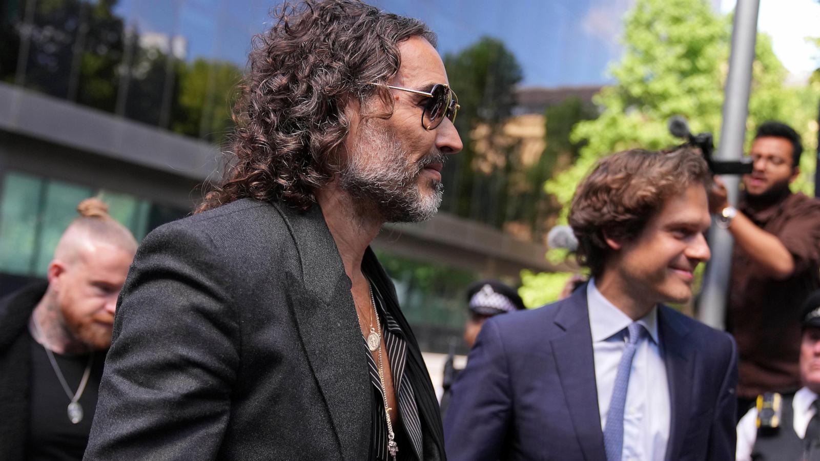 Russell Brand pleads not guilty to charges of rape and sexual assault in London court