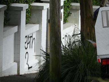 Vandals burn a car and spray graffiti in latest antisemitic attack in Sydney